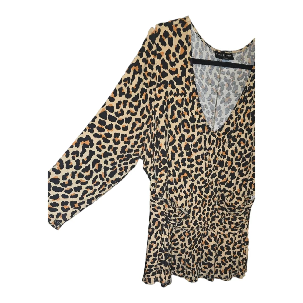 Lane Bryant Leopard Print Blouse - Picture 4 of 6